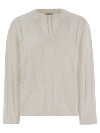 Brunello Cucinelli Women Dazzling Double Cable Cotton Jersey