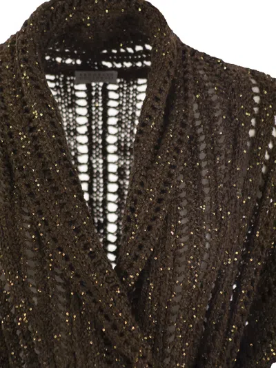 Brunello Cucinelli Women's Dazzling Silk And Linen Perforated Rib Cardigan