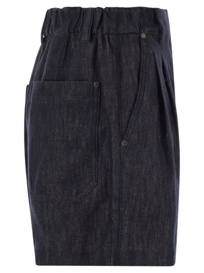 BRUNELLO CUCINELLI BRUNELLO CUCINELLI WOMEN DENIM SHORTS 