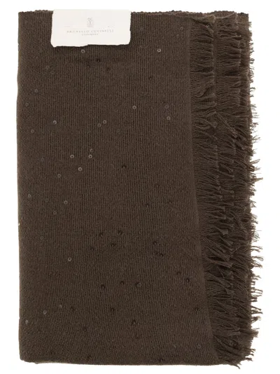 Brunello Cucinelli Women Diamond Cashmere And Silk Scarf