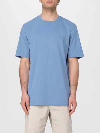 Shop Hugo Boss T-shirt Boss Men Color Gnawed Blue