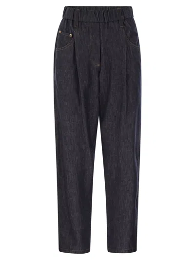 Brunello Cucinelli Women's Lightweight Denim Five-pocket Trousers