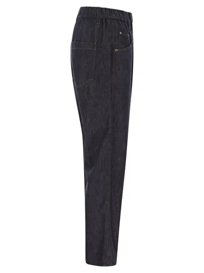 Brunello Cucinelli Women's Lightweight Denim Five-pocket Trousers