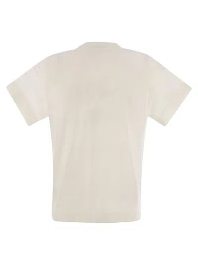 Brunello Cucinelli Cotton Jersey T-shirt With Shiny Pocket Detail