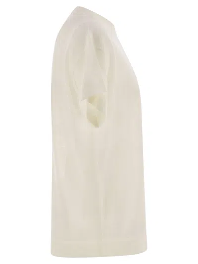 Brunello Cucinelli Cotton Jersey T-shirt With Shiny Pocket Detail