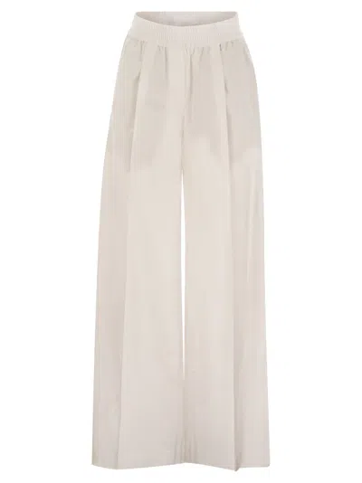 Brunello Cucinelli Loose Fit Cotton Trousers