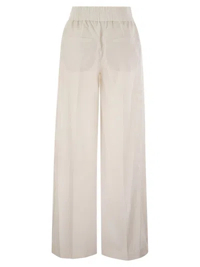 Brunello Cucinelli Loose Fit Cotton Trousers