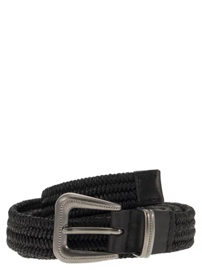 Brunello Cucinelli Women Rustic Woven Linen Belt