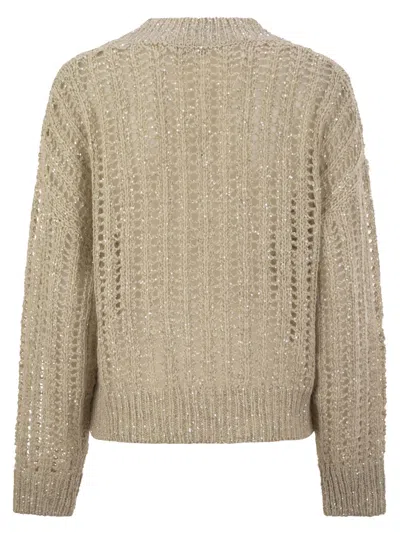 Brunello Cucinelli Women Silk And Linen V-neck Sweater