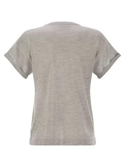 Brunello Cucinelli Women Sparkling Lightweight Cashmere And Silk Sweater