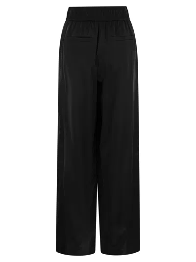 Brunello Cucinelli Track Trousers In Stretch Silk Satin