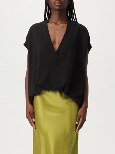 Dries Van Noten Sleeveless Oversized Black Sweatshirt In Cotton