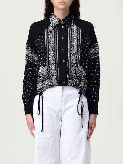 Pinko Bandana Print Button-down Shirt With Adjustable Hem
