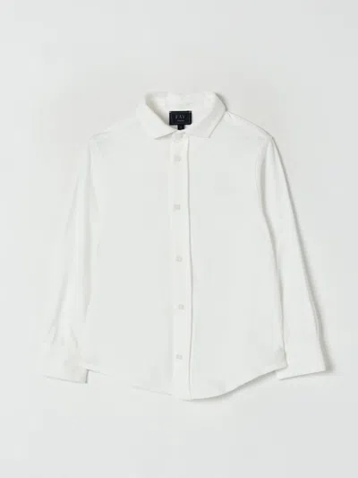 Fay Junior Shirt  Kids Color Ivory In White