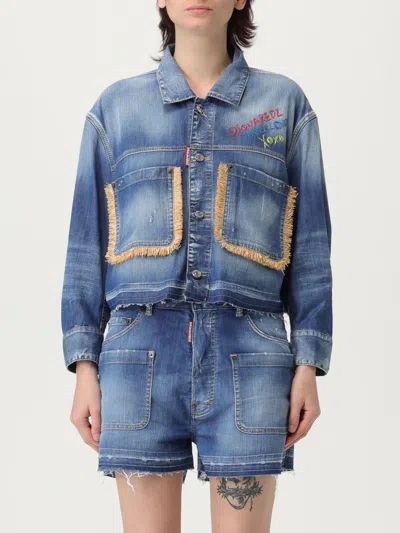 Dsquared2 Jacket  Woman Color Denim