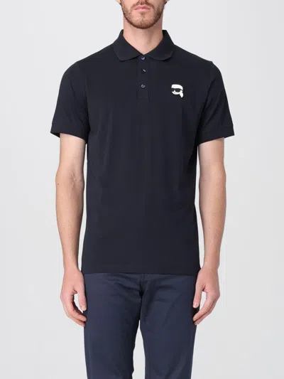 Karl Lagerfeld Logo-patch Polo Shirt