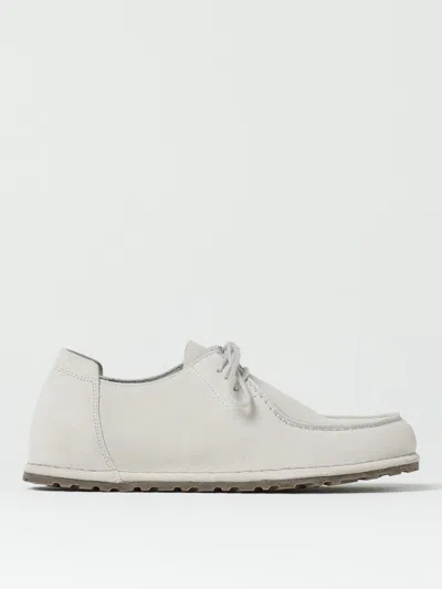 Birkenstock Utti Lace Up Deep Blue Loafers Whale Grey In Gray