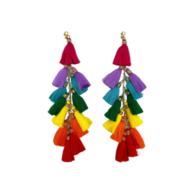Julia Clancey Women's Rainbow Chacha Tassels