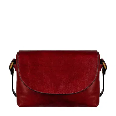 Time Resistance Red Leather Cross Body Bag For Women - Sophie's Choice