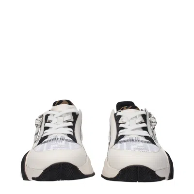 Fendi Men Flow Sneakers In White