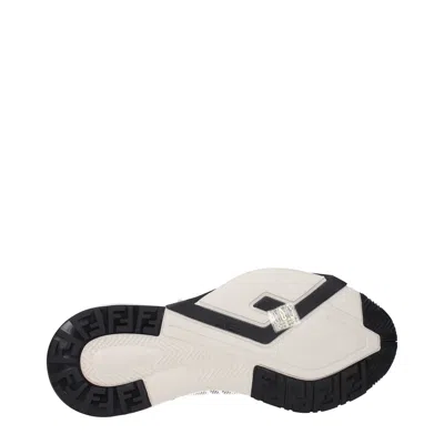 Fendi Men Flow Sneakers In White