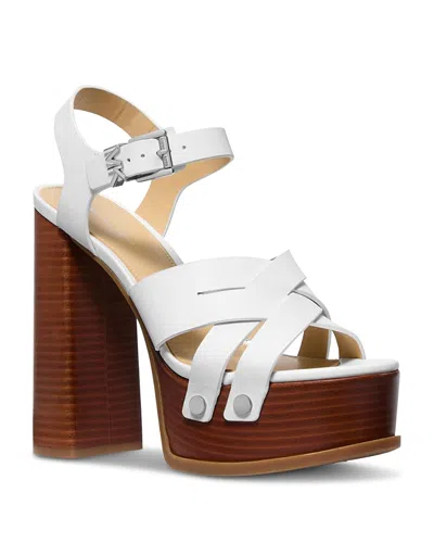 Michael Kors Nora Leather Platform Sandal