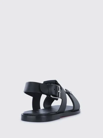 Christian Louboutin Chambeliss Sandal Flats In Black Leather