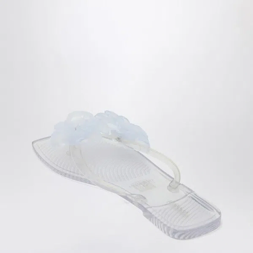 Coperni Transparent Silicone Flower Flip-flops Women In