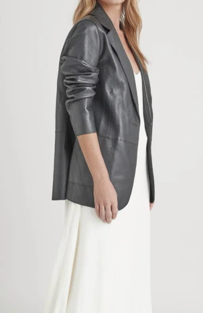 Velez Leather Astromelia Blazer For Women With A Straight Silhouette