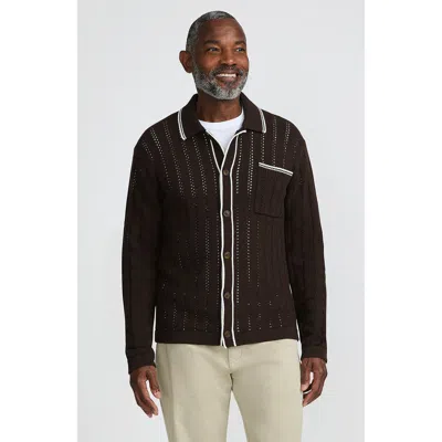 Lands' End Long Sleeve Button Through Summer Polo Cardigan