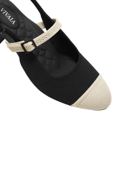 Vivaia Almond-toe Slingback Mary-jane Sandals