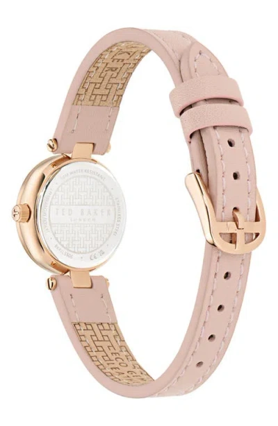 Ted Baker Jolyye Leather Strap Watch, 24mm