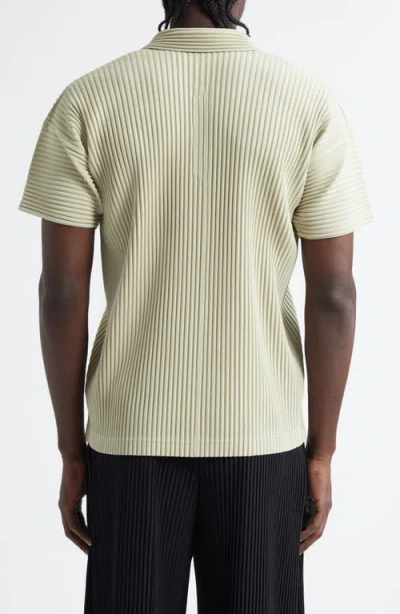 Issey Miyake Homme Plissé  Monthly Colors May Pleated Polo