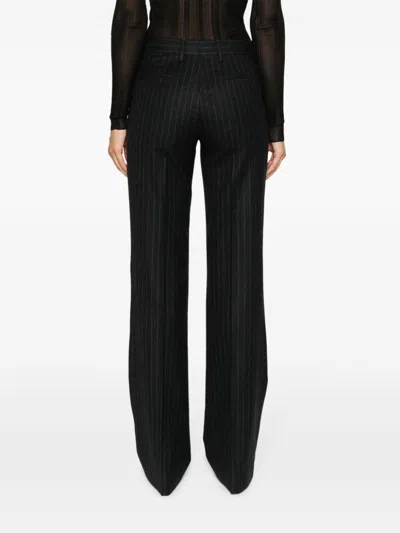 Dries Van Noten Women Pinstripped Wool Trousers
