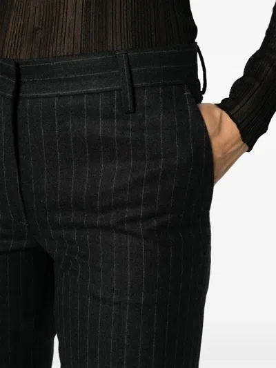 Dries Van Noten Women Pinstripped Wool Trousers
