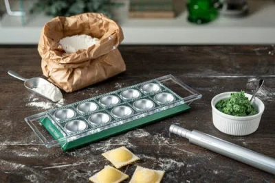Marcato Atlas Tablet Pasta Maker, Made In Italy, Makes 10 Raviolis