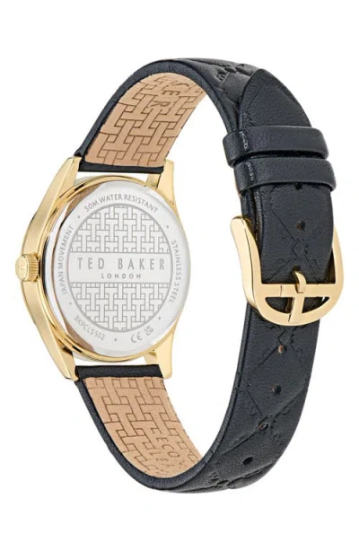 Ted Baker Coolly Leather Strap Watch, 34mm