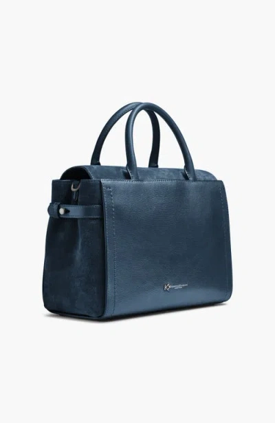 Donna Karan New York Roslyn Solid+suede Satchel