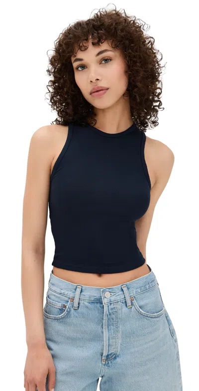 Perfectwhitetee Gigi Rib Tank Navy