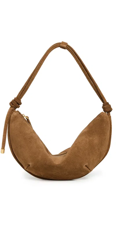 Shop Madewell Suede Bolo Shoulder Bag Aged Cognac