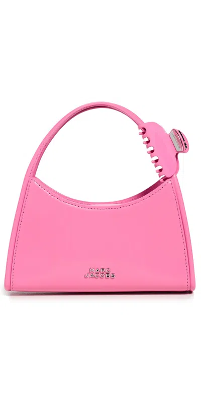 Marc Jacobs The Claw Clip Shoulder Bag In Brushed Leather Color Pink