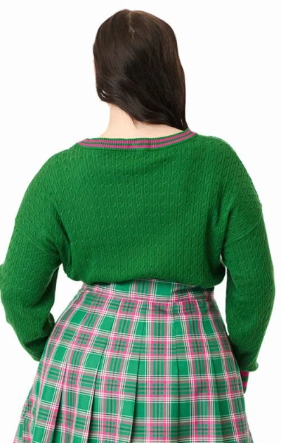 Unique Vintage Plus Size Drop Shoulder Sweater