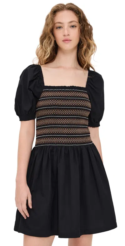 Madewell Juliette Mini Dress Jet Black