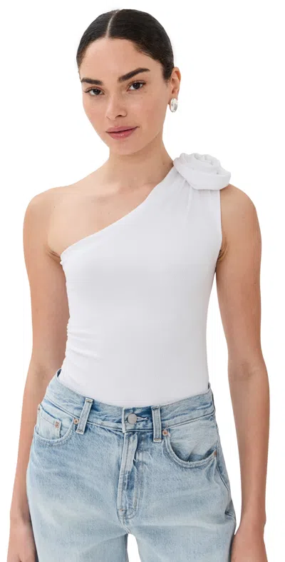 Le Bop Carrie One Shoulder Top Off White