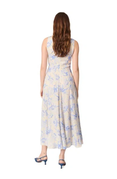 Maje Patterned Maxi Dress With Lacing