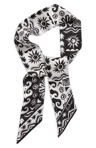 Echo Sun & Surf Reversible Silk Skinny Scarf