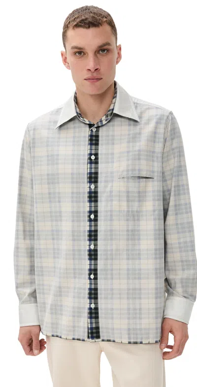 Mm6 Maison Margiela Mm6 By Maison Margiela Plaid Shirt With Classic Collar