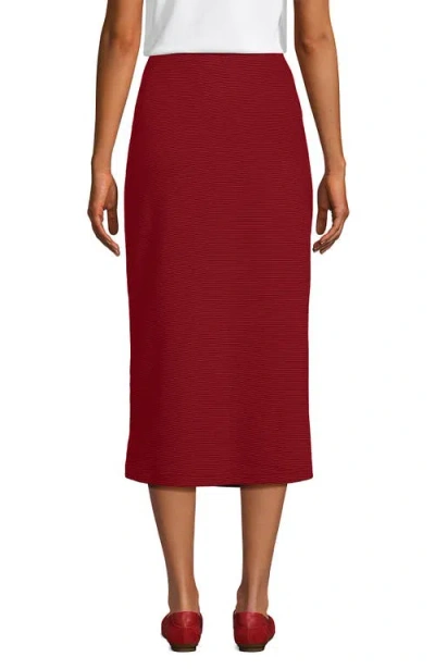 Lands' End Starfish Side Zip Midi Skirt