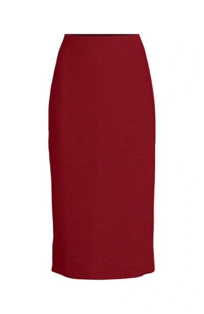 Lands' End Starfish Side Zip Midi Skirt