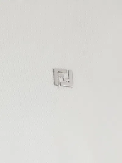 Fendi Ff Polo Shirt In Neutral